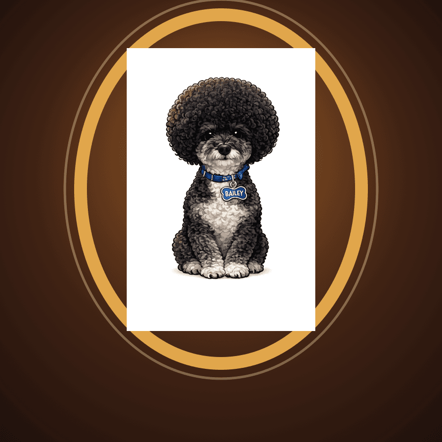 Royal Renaissance custom pet portrait example